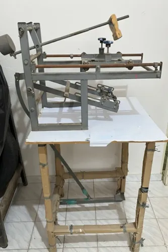 Máquina Serigrafia Cilindra c/ pedal