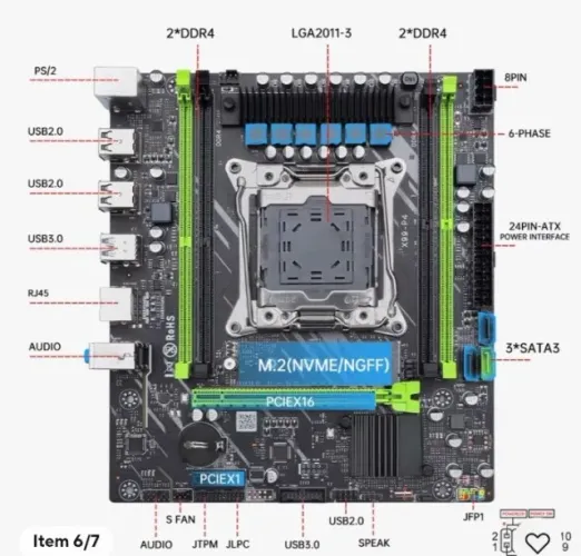 kit X99 MOUGOL completo, novo na caixa e nunca utiliza