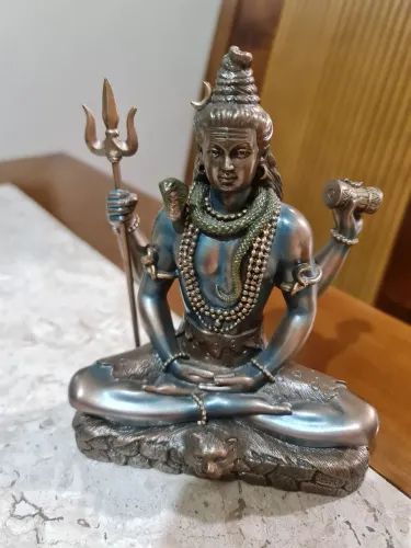 Estátua Hindu Shiva Meditação