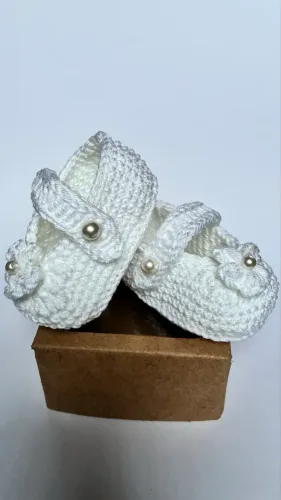 Sapato crochê RN branco