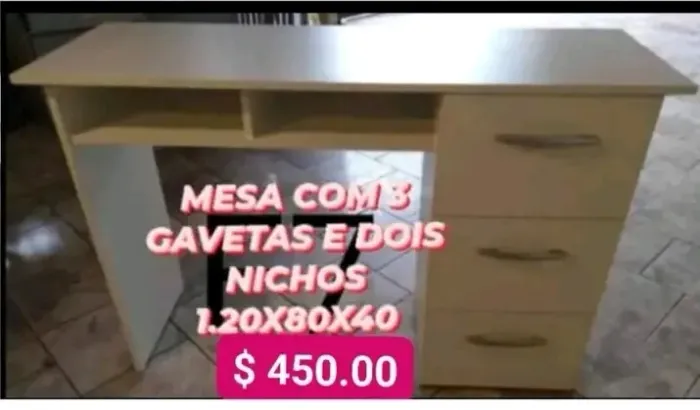 VARIAS MESAS MDF NOVO 