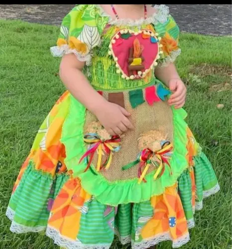 Vestido Junino 3 anos