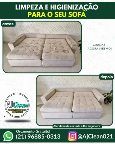Limpeza de sofá recreio - zona oeste