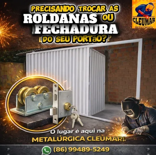 Troca de roldanas e fechaduras
