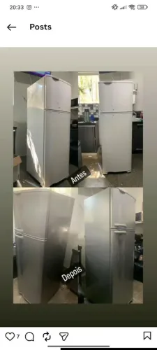 Faço envelopamento de geladeira armário guarda roupas papel de parede 
