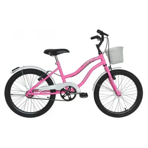 Bicicleta Infantil Dalannio Beach Retrô Aro 20 Rosa Chiclete Nova