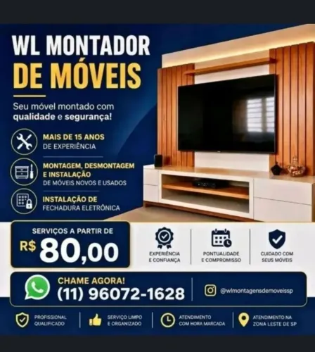 Montador de Móveis Profissional ZONA LESTE SP