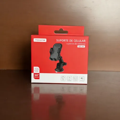 Suporte Veicular Universal para Celular com Ventosa Painel ou Parabrisa