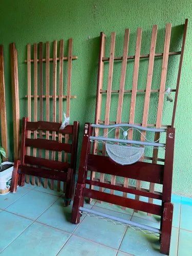 CAMA SOLTEIRO MADEIRA MACIÇA 