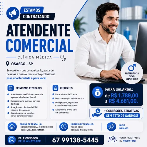 Atendente comercial 