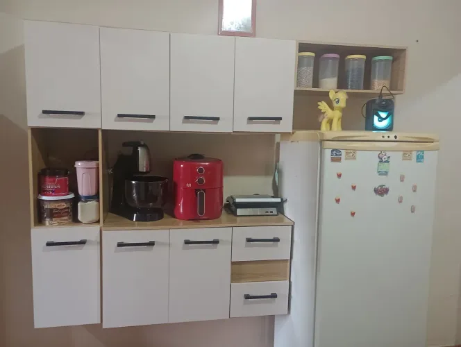 Armário de cozinha.