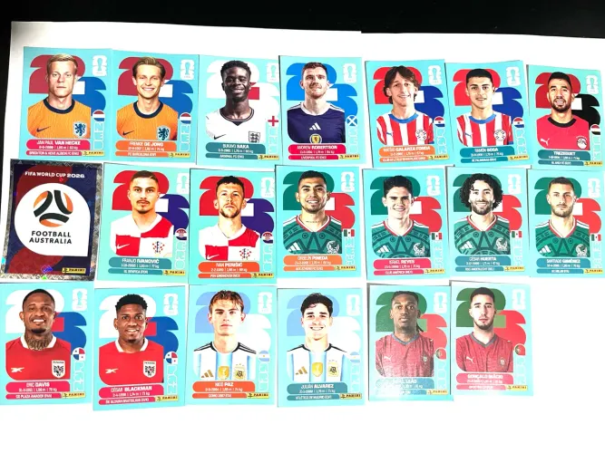 Kit 20 figurinhas panini completar álbum copa mundo 2026