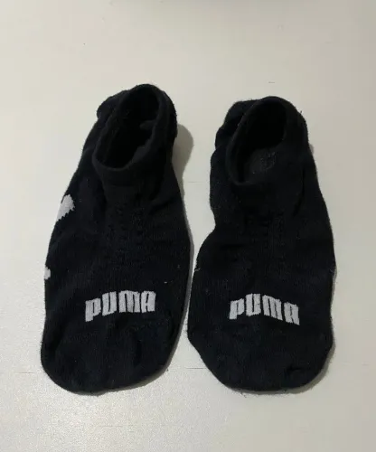 Meia Soquete Puma Preta Usada - Perfumada e Macia