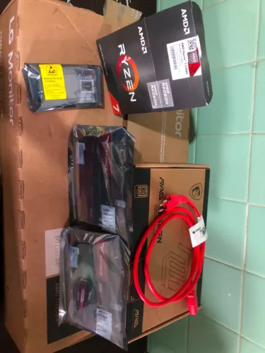 Kit Ryzen 7 5700g NOVO 1 ANO DE GARANTIA PICHAU