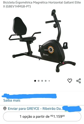 BICICLETA ERGOMETRICA MAGNETICA HORIZONTAL GALLANT ELITE