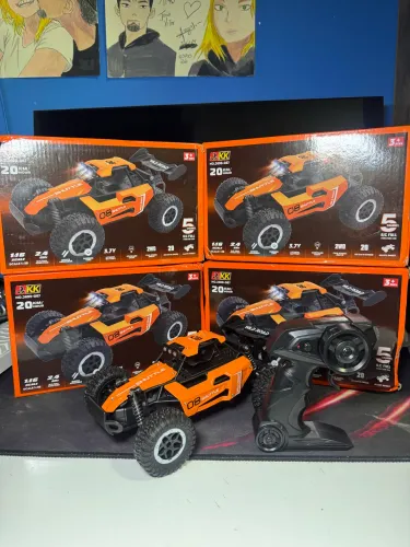 ? Carrinho de Controle Remoto Off-Road 1:16 Shuttle 4x4 - Até 20 km/h