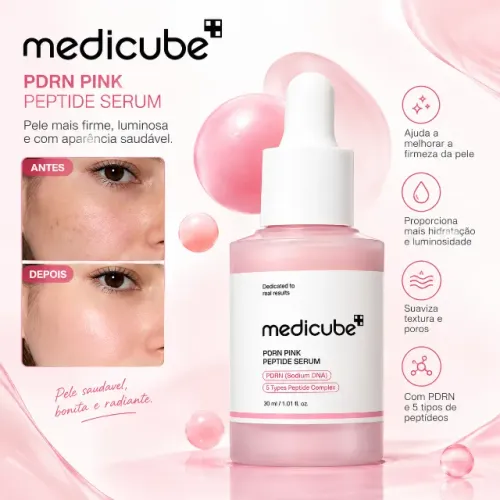 Sérum Facial Medicube Pdrn Pink Peptide Coreano 30ml Skincar