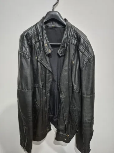 Jaqueta de couro motociclista