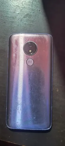 Moto G7 Power tela trincada funcionando 