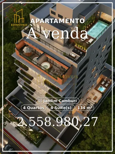 Aura Camburi: Apartamento Garden em Jardim Camburi com 4 suítes e 3 vagas