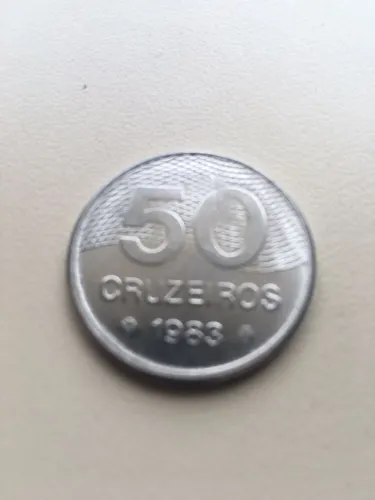Moeda antiga 50 Cruzeiros de 1983