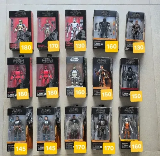 Star Wars Black Series Semi Novos (LEIA DESCRIÇAO)