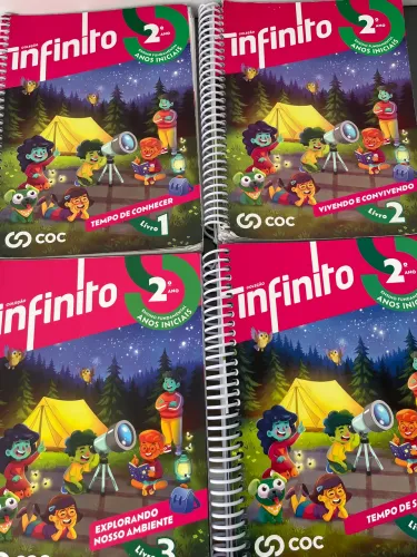 Livros Didáticos Coleção Infinito 2º ano ensino fundamental anos iniciais