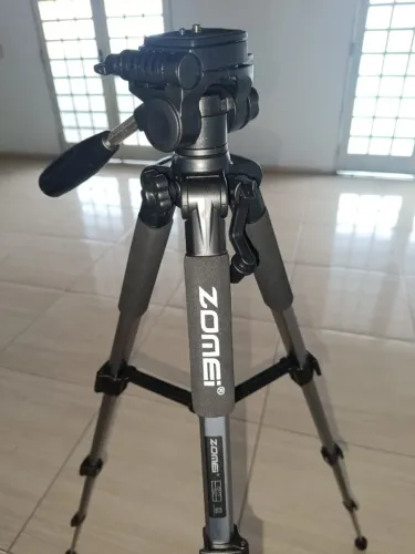 ZOMEI-Tripé de alumínio portátil, Q111, Profissional, Suporte para DSLR
