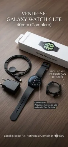Samsung Galaxy Watch 6 LTE (40mm) - Preto