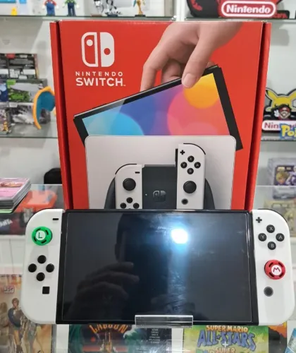 Nintendo switch oled Desbloqueado 128gb Branco