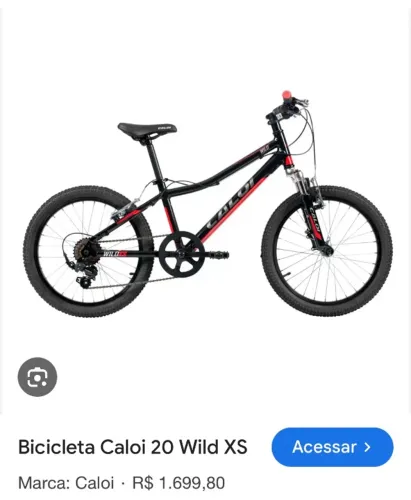 Bicicleta infanto juvenil 