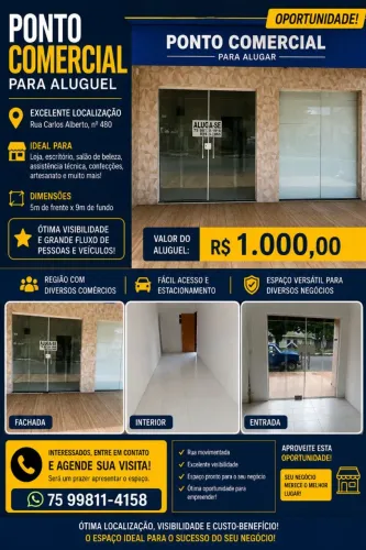 Aluga-se Ponto Comercial