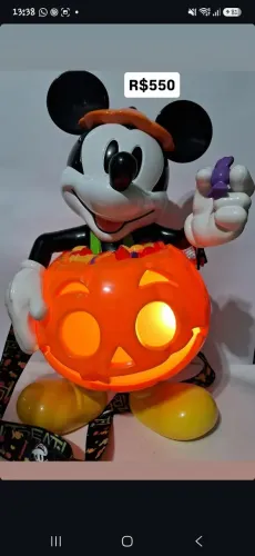 Balde de pipoca Mickey Halloween