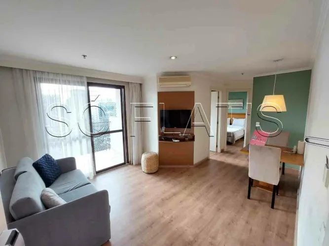 Flat no estilo residence com serviços na vila Olímpia, apto com 01 dorm mais escritório