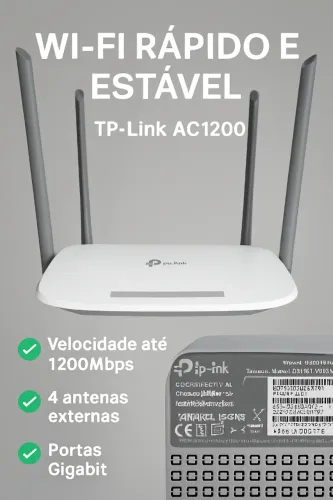 roteador TP-Link EC220-G5 Dual Band AC1200 - Wi-Fi Potente
