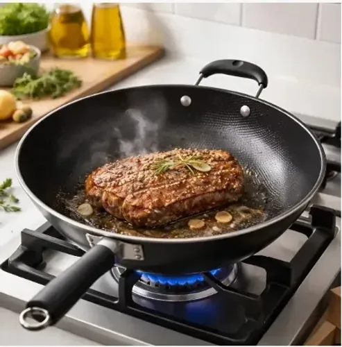 Frigideira Profissional Antiaderente Wok Não Gruda - 34cm