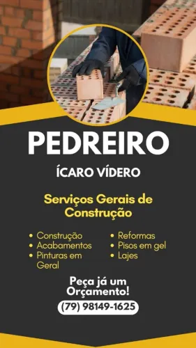 Pedreiro disponível