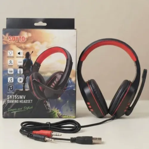 HEADSET GAMER COM FIO E MICROFONE