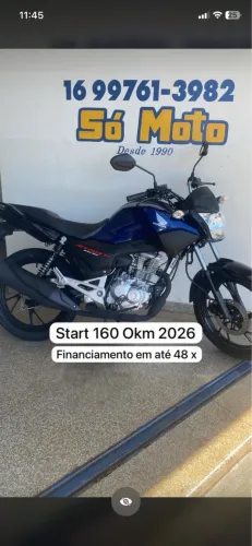 Start 160 Okm 2026 azul emplacada