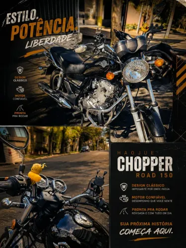 Chopper Road 150cc 2023/2024 12km rodado, revisada, zero!