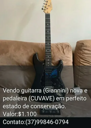 Guitarra Giannini + Pedaleira CUVAVE