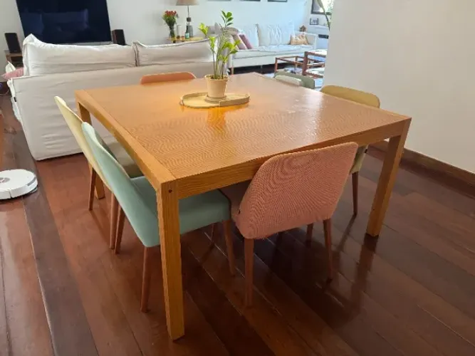 Mesa de Jantar Oppa Quadrada 140 x 140