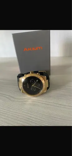 Akiun vivara cronógrafo zero sem uso