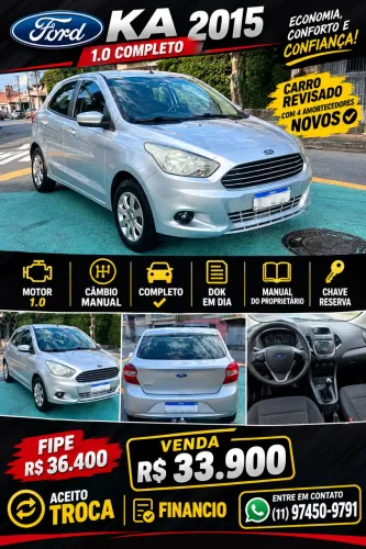 Ford KA+ Sedan 1.0 Tivct Flex 4P 2015