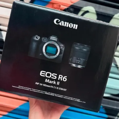 Câmera Cânon R6 Mark II RF 24-105mm Lacrada