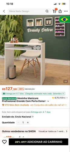Mesa de manicure