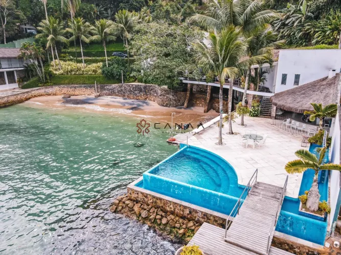 LINDA MANSÃO COM PRAIA PRIVATIVA, DECK, PISCINA, AREA GOURMET