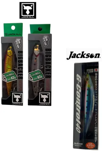 ISCA ARTIFICIAL ( JACKALL E JACKSON) KIT COM 3 UNIDADES