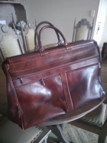 Bolsa Couro 100% legítimo Mala Mala Viagem