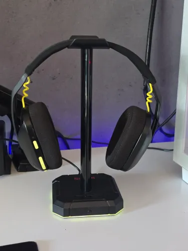 Headset Logitech G435 Wireless + Suporte com hub Ubs analiso trocas